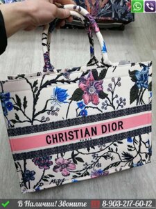 Сумка тоут Christian Dior Book Tote Синий