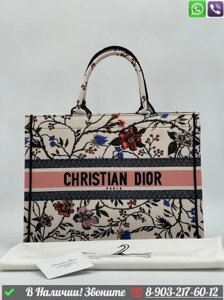 Сумка тоут Dior Book Tote белая