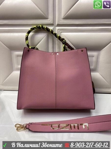 Сумка тоут Fendi Peekaboo X Lite Large Розовый от компании Интернет Магазин брендовых сумок и обуви - фото 1