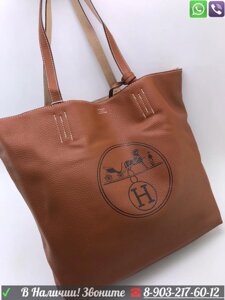 Сумка тоут Hermes Коричневый