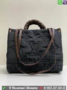 Сумка тоут Louis Vuitton Onthego Болоньевая Бежевый