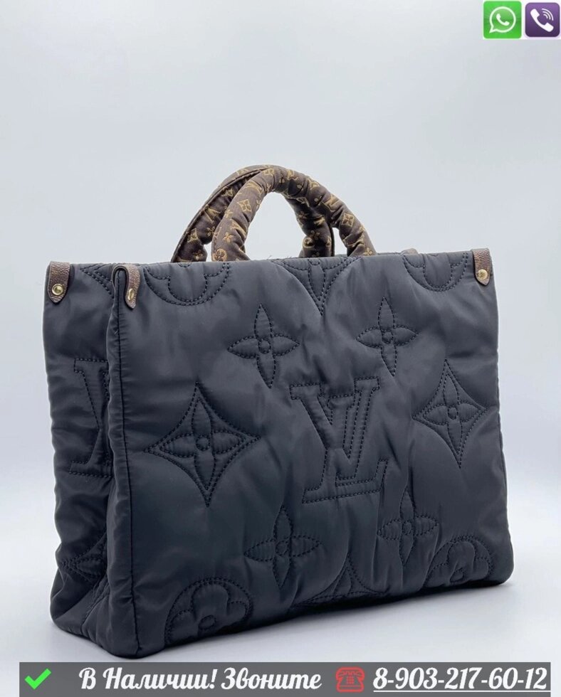 Сумка тоут Louis Vuitton Onthego болоньевая от компании Интернет Магазин брендовых сумок и обуви - фото 1