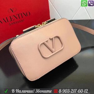 Сумка Valentino Garavani vlogo маленький клатч Розовый