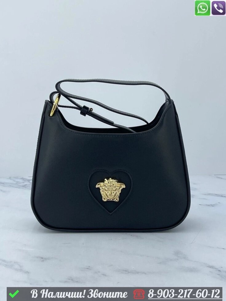 Сумка Versace La Medusa черная от компании Интернет Магазин брендовых сумок и обуви - фото 1