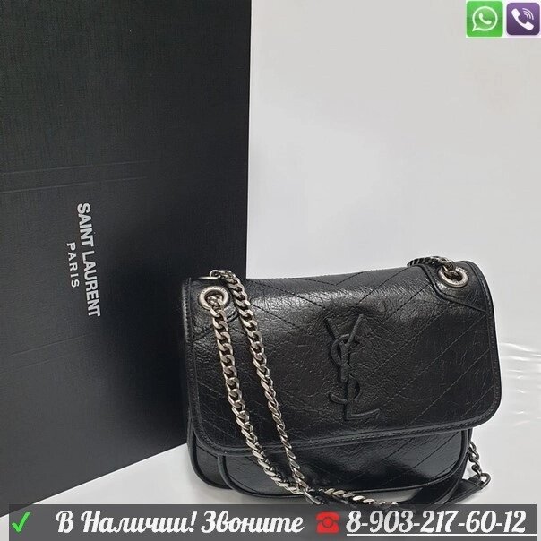 Сумка YSL Niki Мини Черный от компании Интернет Магазин брендовых сумок и обуви - фото 1