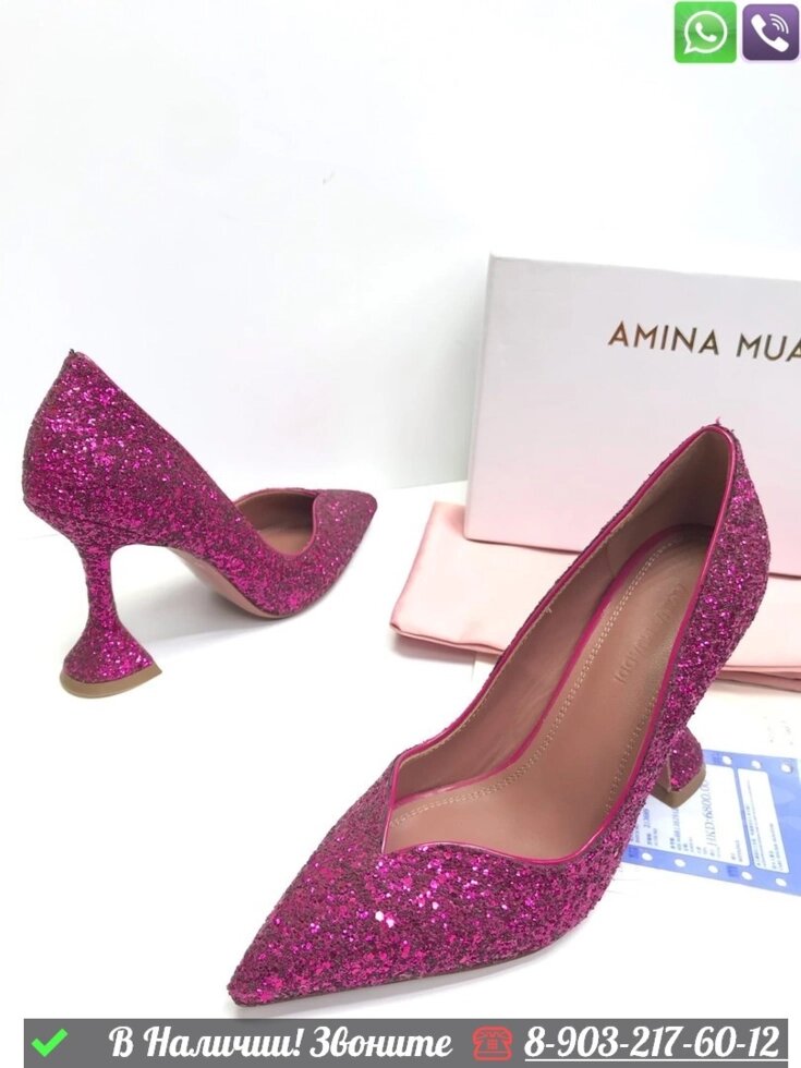 Туфли Amina Muaddi Ami от компании Интернет Магазин брендовых сумок и обуви - фото 1