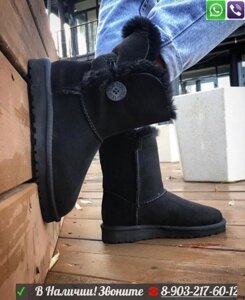 Угги UGG Bailey Button с пуговицей Серый