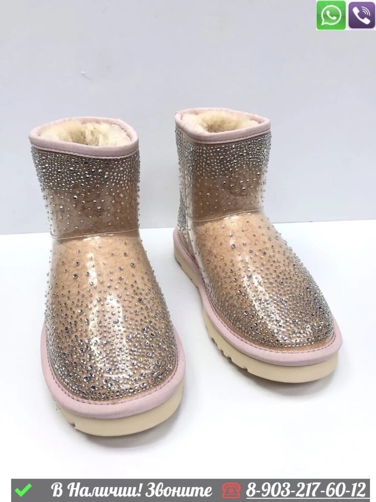 Угги UGG Clasic Mini Clear Белый от компании Интернет Магазин брендовых сумок и обуви - фото 1