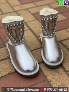 Угги UGG Philipp Plein Серебристый