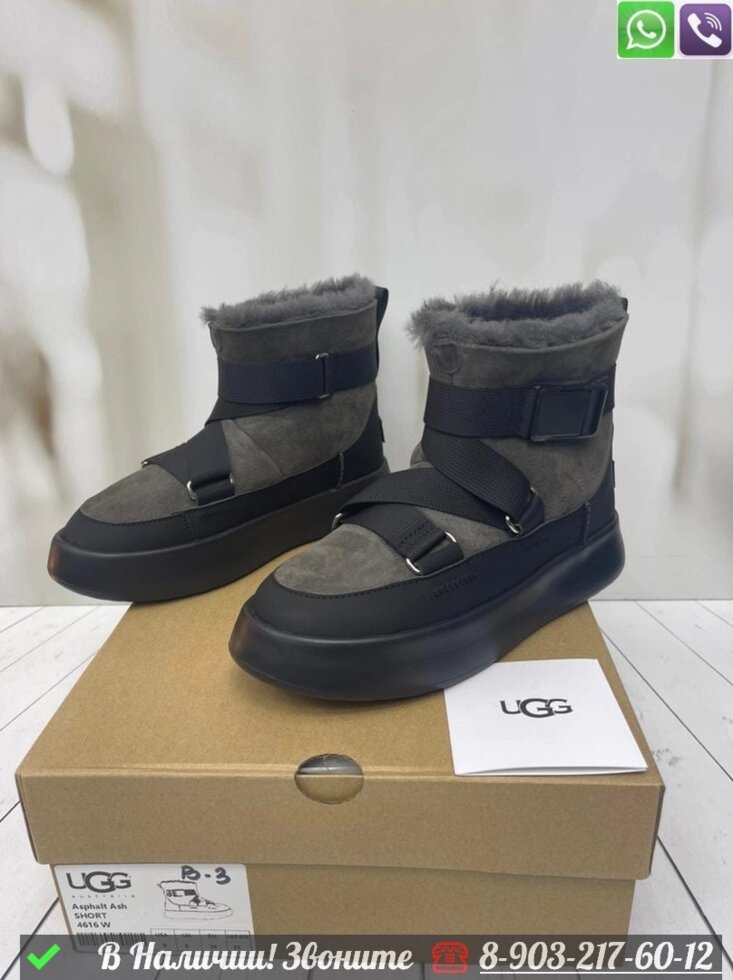 Угги UGG Urban зимние серые от компании Интернет Магазин брендовых сумок и обуви - фото 1
