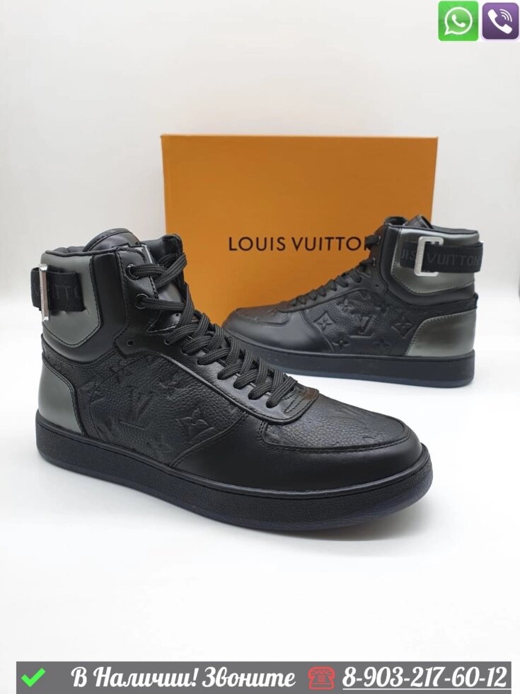 Высокие кеды Louis Vuitton Rivoli кроссовки от компании Интернет Магазин брендовых сумок и обуви - фото 1
