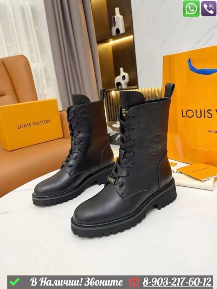 Зимние Ботинки Louis Vuitton Territory с мехом от компании Интернет Магазин брендовых сумок и обуви - фото 1