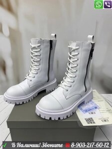 Зимние высокие ботинки Balenciaga Кремовый