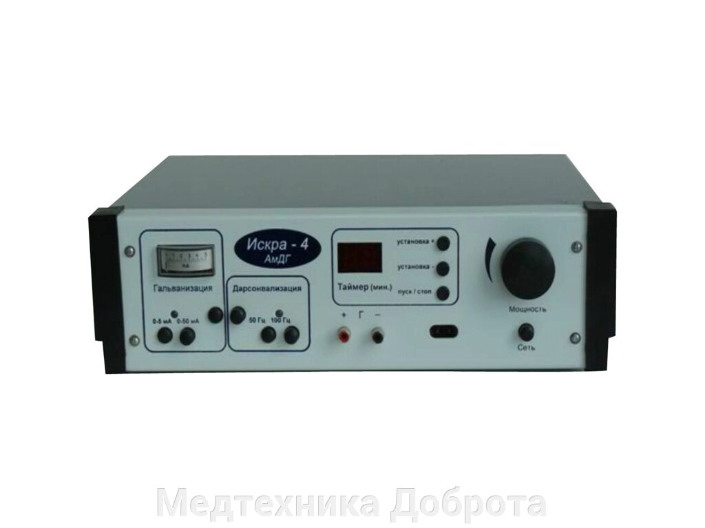 Аппарат АмДГ Искра-4 (дарсонвализация и гальванизация) от компании Медтехника Доброта - фото 1