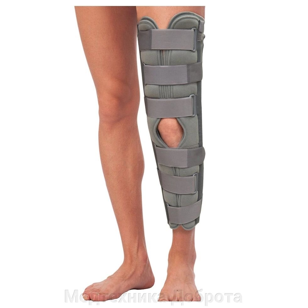 Бандаж для полной фиксации коленного сустава (тутор) 50см от компании Медтехника Доброта - фото 1