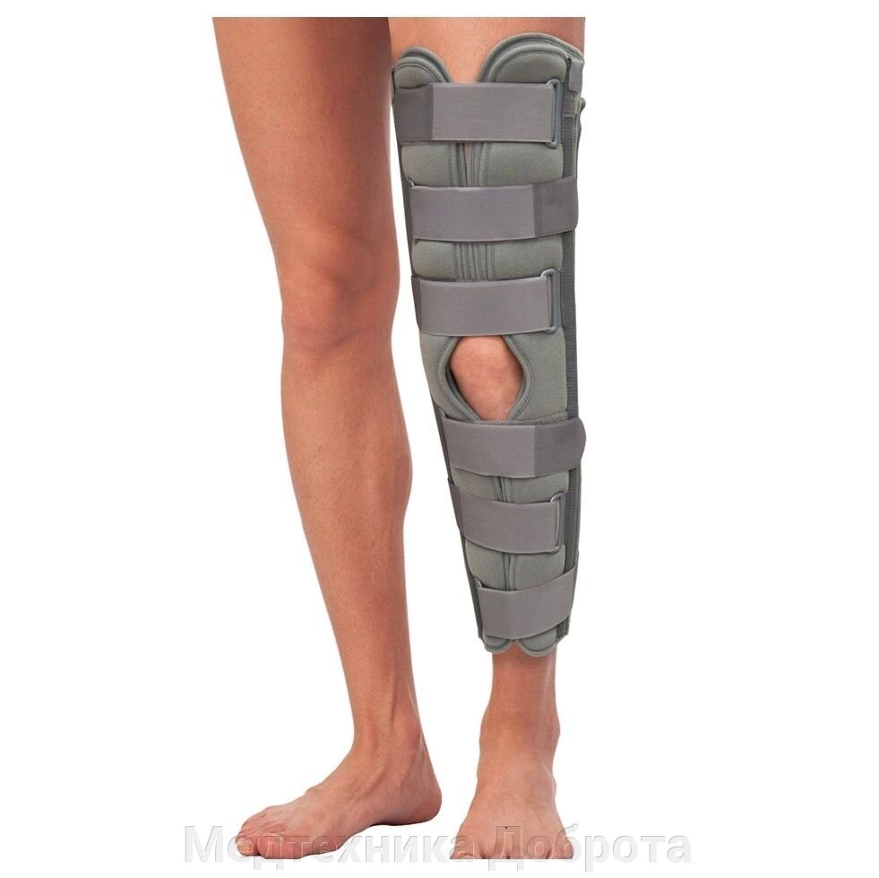 Бандаж для полной фиксации коленного сустава (тутор) 60см от компании Медтехника Доброта - фото 1