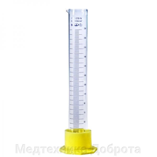 Цилиндр мерный 3-250-2 (со шкалой) от компании Медтехника Доброта - фото 1