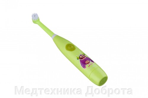 Электрическая зубная щетка CS Medica KIDS CS-462, зеленая