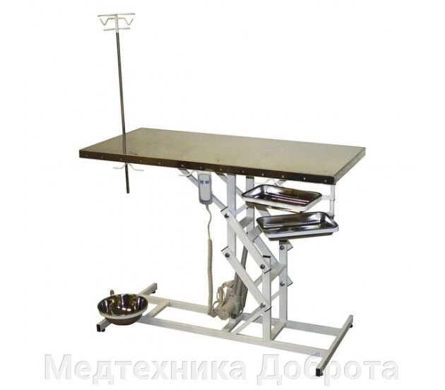 Хирургический ветеринарный стол  с электроприводом СВУ-10 Э от компании Медтехника Доброта - фото 1