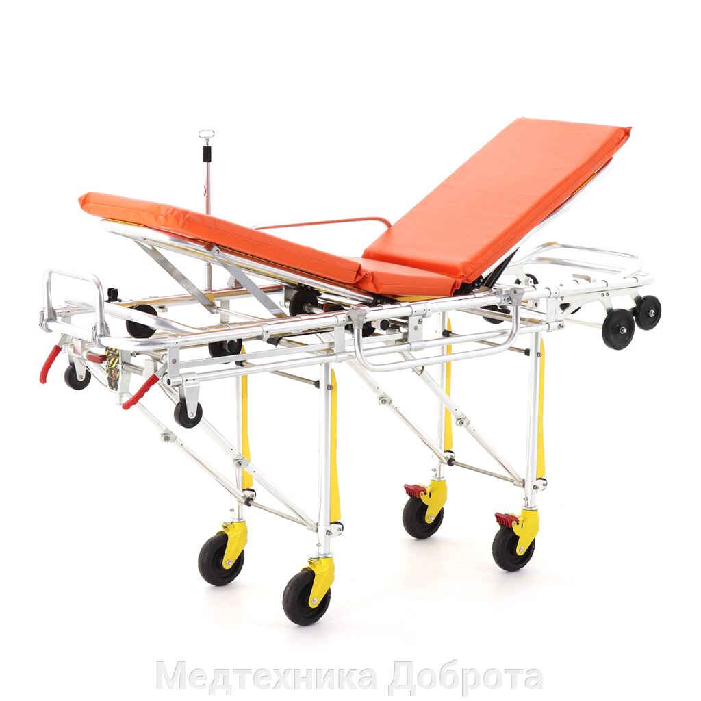 Каталка для автомобилей скорой медицинской помощи Med-Mos YDC-3A со съемными носилками от компании Медтехника Доброта - фото 1