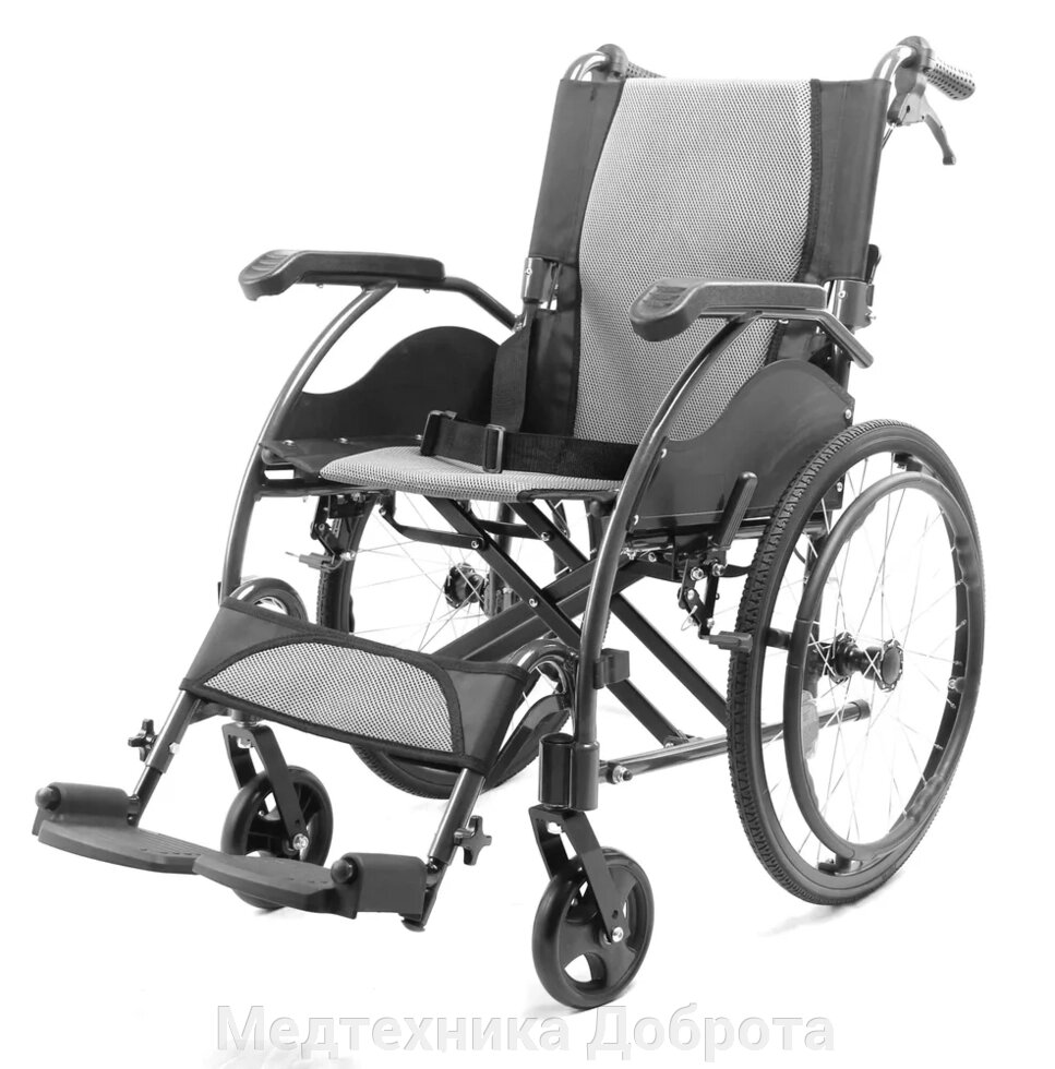 Кресло-коляска инвалидная КС-02 "Стандарт" от компании Медтехника Доброта - фото 1