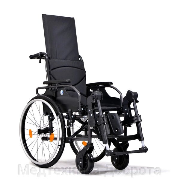 Кресло-коляска инвалидное механическое Vermeiren V200 (компл. D200+30°) BZ7, B14 с ортопедическими подножками от компании Медтехника Доброта - фото 1