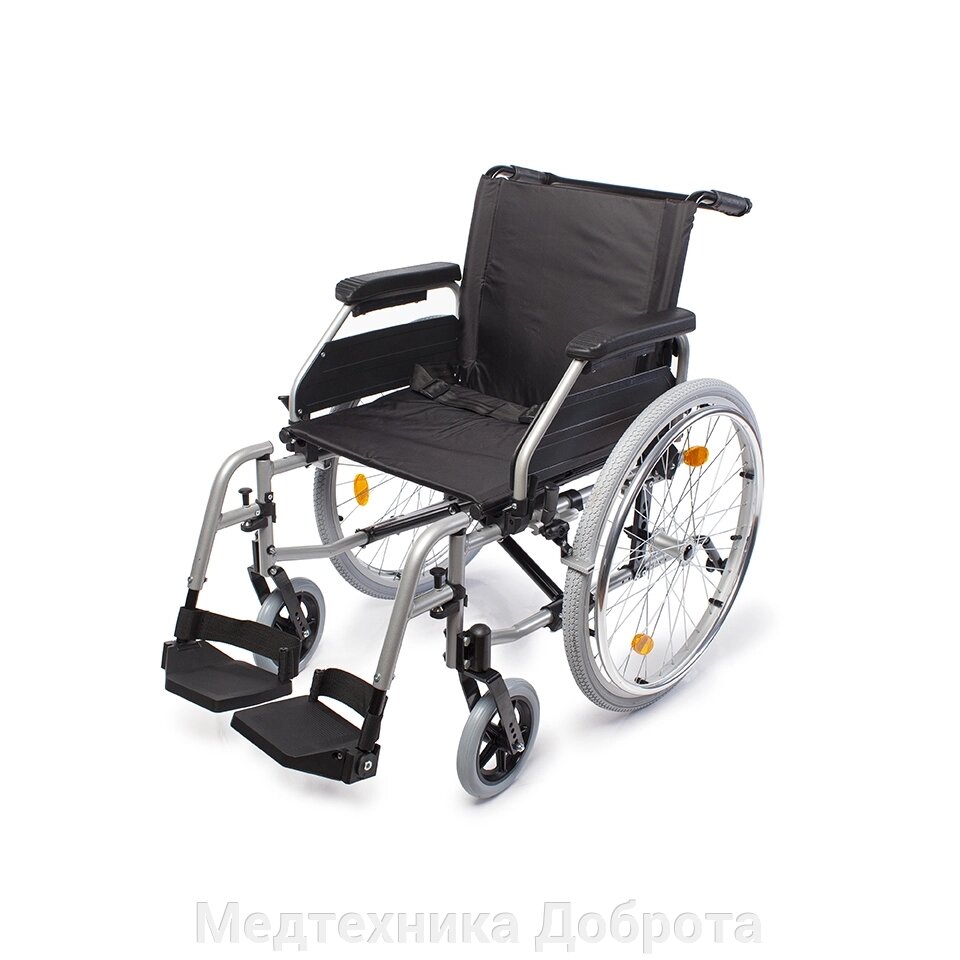 Кресло-коляска Omega Luxe 550 механическое складное от компании Медтехника Доброта - фото 1