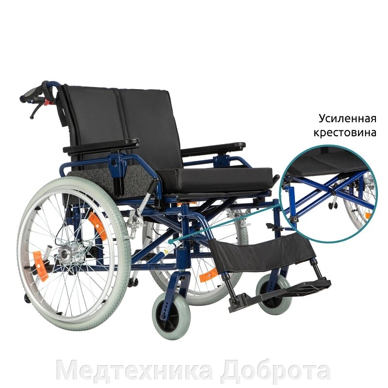 Кресло-коляска Ortonica Trend 500 усиленная рама (Trend 60 + Base 120) от компании Медтехника Доброта - фото 1