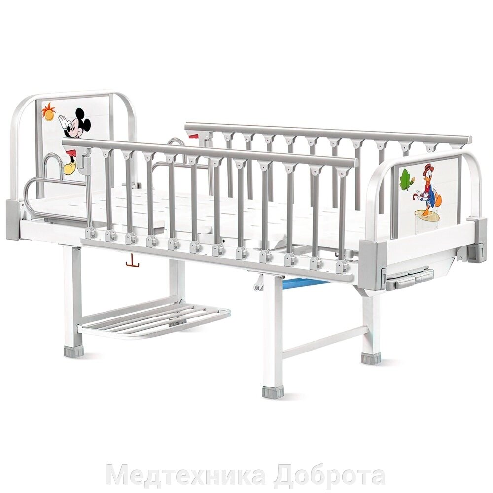 Кровать детская механическая Тип 4. Вариант 4.1 от компании Медтехника Доброта - фото 1
