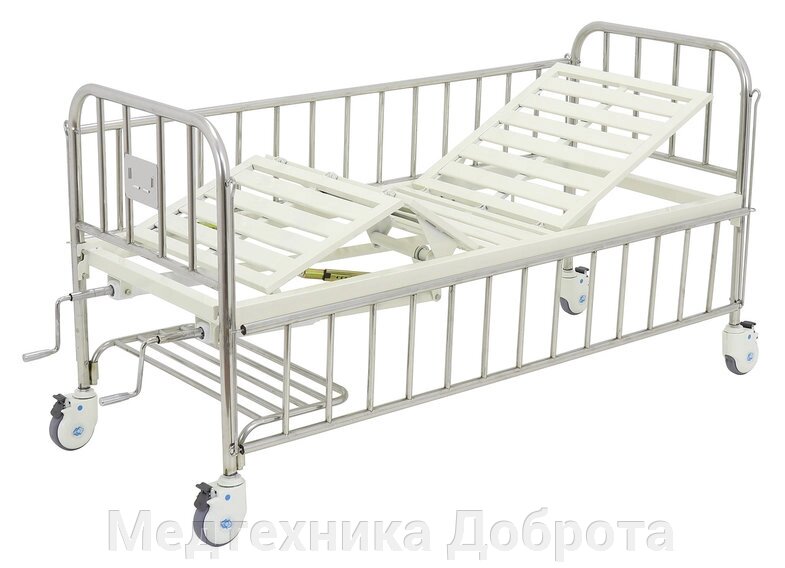 Кровать механическая подростковая F-45 max/ Тип 4, вариант 4.1 от компании Медтехника Доброта - фото 1
