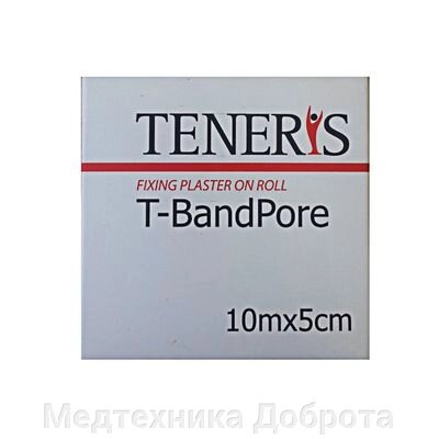 Лейкопластырь фиксирующий нетканый в рулоне TENERIS T-Adhesive 10мх5см от компании Медтехника Доброта - фото 1