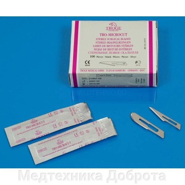 Лезвия стерильные для скальпеля TRO-MICROCUT от компании Медтехника Доброта - фото 1