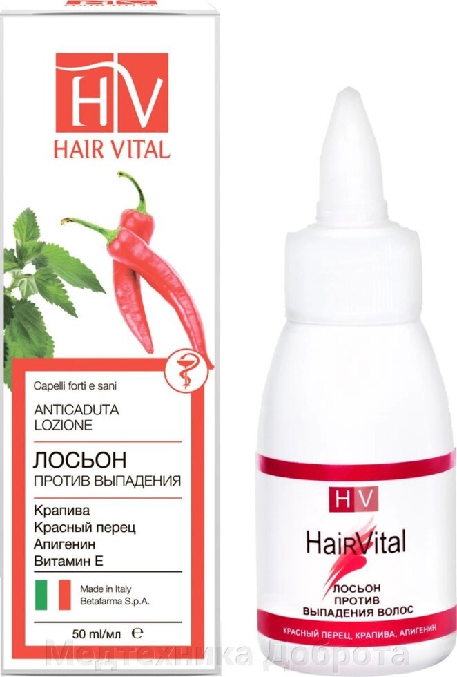 Лосьон против выпадения волос 50 мл. (HAIR VITAL) от компании Медтехника Доброта - фото 1