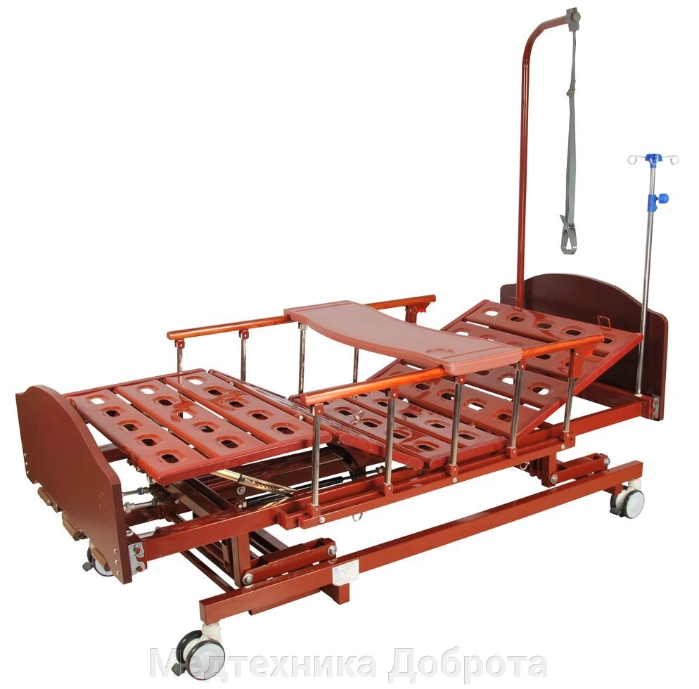 Медицинская кровать с механической регулировкой по высоте E-31 от компании Медтехника Доброта - фото 1