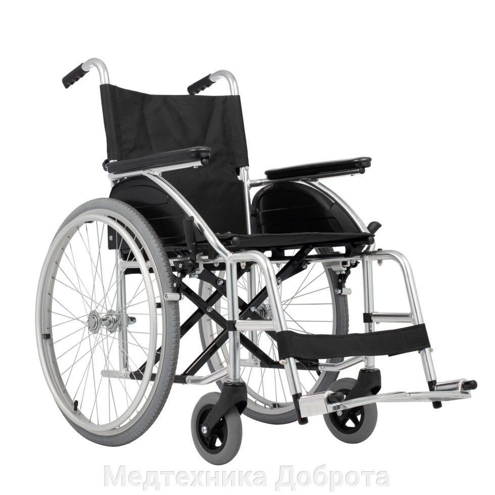 Механическая коляска Base Lite 150 (Base 160) алюминиевая от компании Медтехника Доброта - фото 1