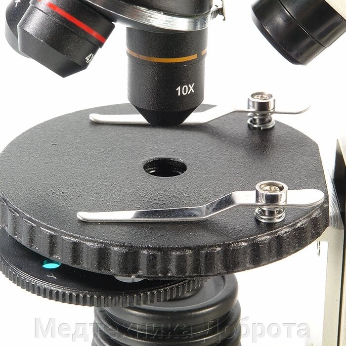 Микроскоп школьный Эврика 40х-1280х в текстильном кейсе от компании Медтехника Доброта - фото 1