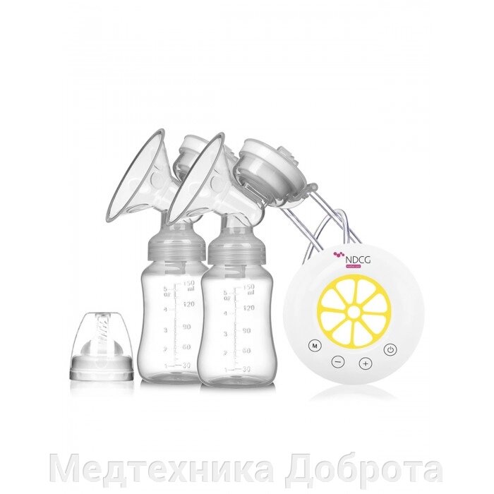 Молокоотсос электрический NDCG Double ND315 Lemon от компании Медтехника Доброта - фото 1