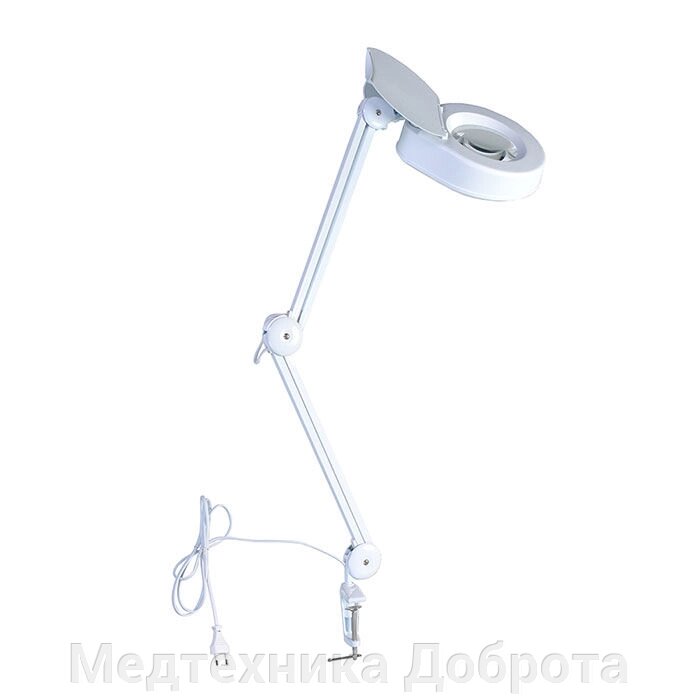 Настольная лампа-лупа с подсветкой 8608D 5D, 5дптр, 120 мм от компании Медтехника Доброта - фото 1