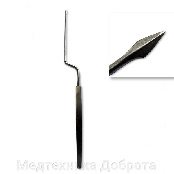 Нож (игла) парацентозный, штыкообразный от компании Медтехника Доброта - фото 1
