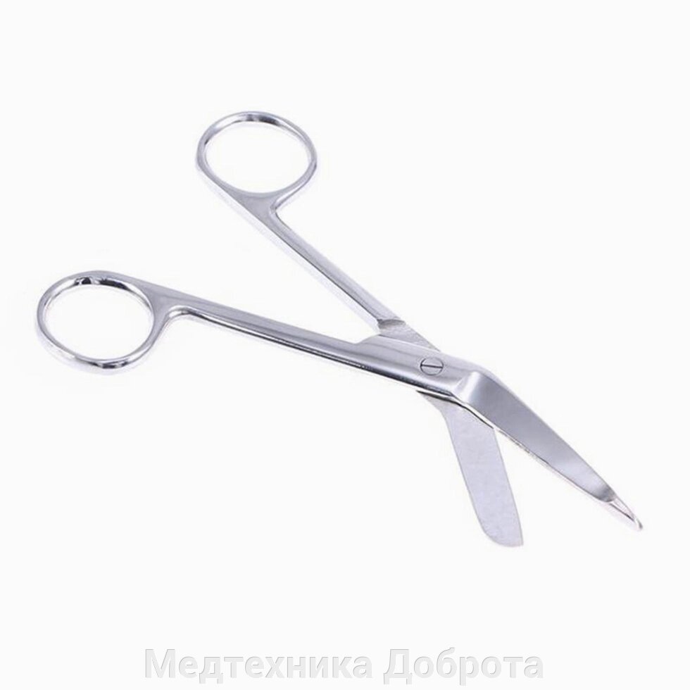 Ножницы для разрезания повязок с пуговкой 140 мм. Листера от компании Медтехника Доброта - фото 1