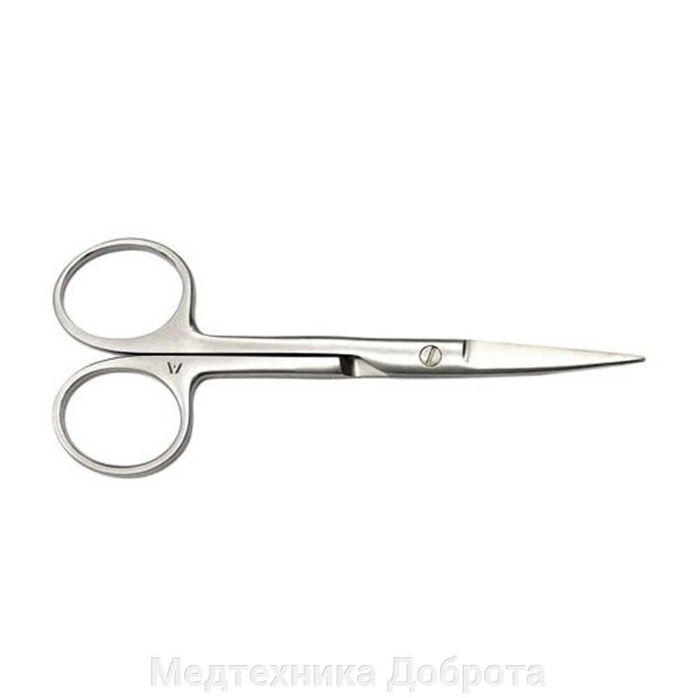 Ножницы, остроконечные прямые 140 мм от компании Медтехника Доброта - фото 1