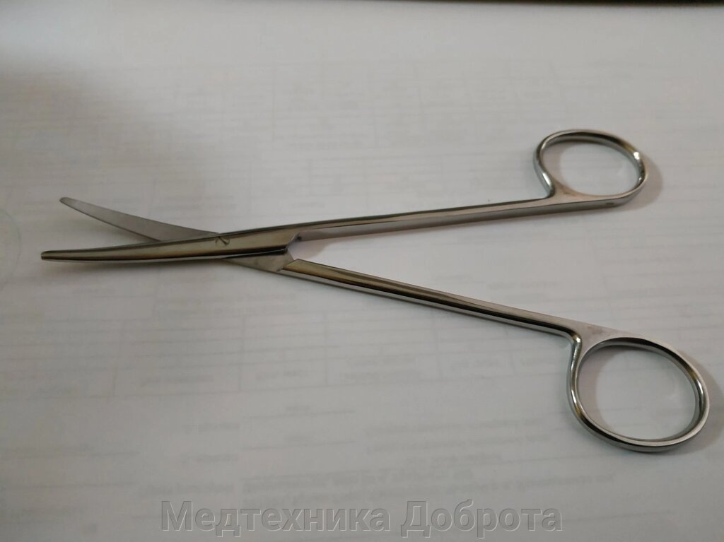 Ножницы по Метцембауну вертикально-изогнутые, 140 мм от компании Медтехника Доброта - фото 1