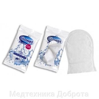 Одноразовые влажные рукавицы Glowet Jumbo Multipack от компании Медтехника Доброта - фото 1