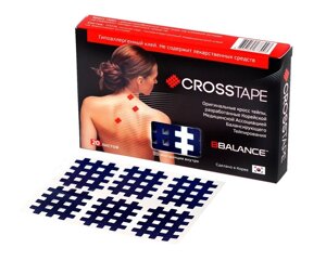 Кросс тейпы BB CROSS TAPE 2,8 см x 3,6 см (размер B) синий