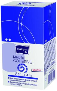 Бинт эластичный фиксирующий самоприлипающий Matofix COHESIVE