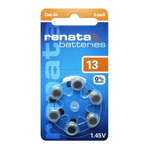 Батарейка для слуховых аппаратов Renata ZA13