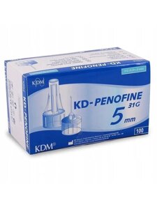 Иглы для шприц-ручек 31G (0,25 х 5 мм) KD-Penofine 100 штук