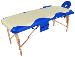Стол массажный складной деревянный JF-AY01, 2х секционный, 2 цвета
