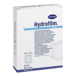 Повязка HYDROFILM plus водонепрониц. прозрачная с впитыв. подушечкой 10х25см 1шт (25шт/уп)