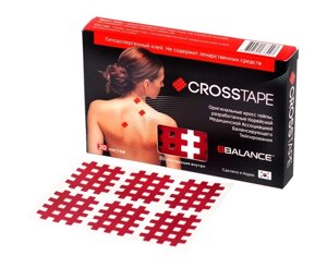 Кросс тейпы BB CROSS TAPE 2,8 см x 3,6 см (размер B) красный